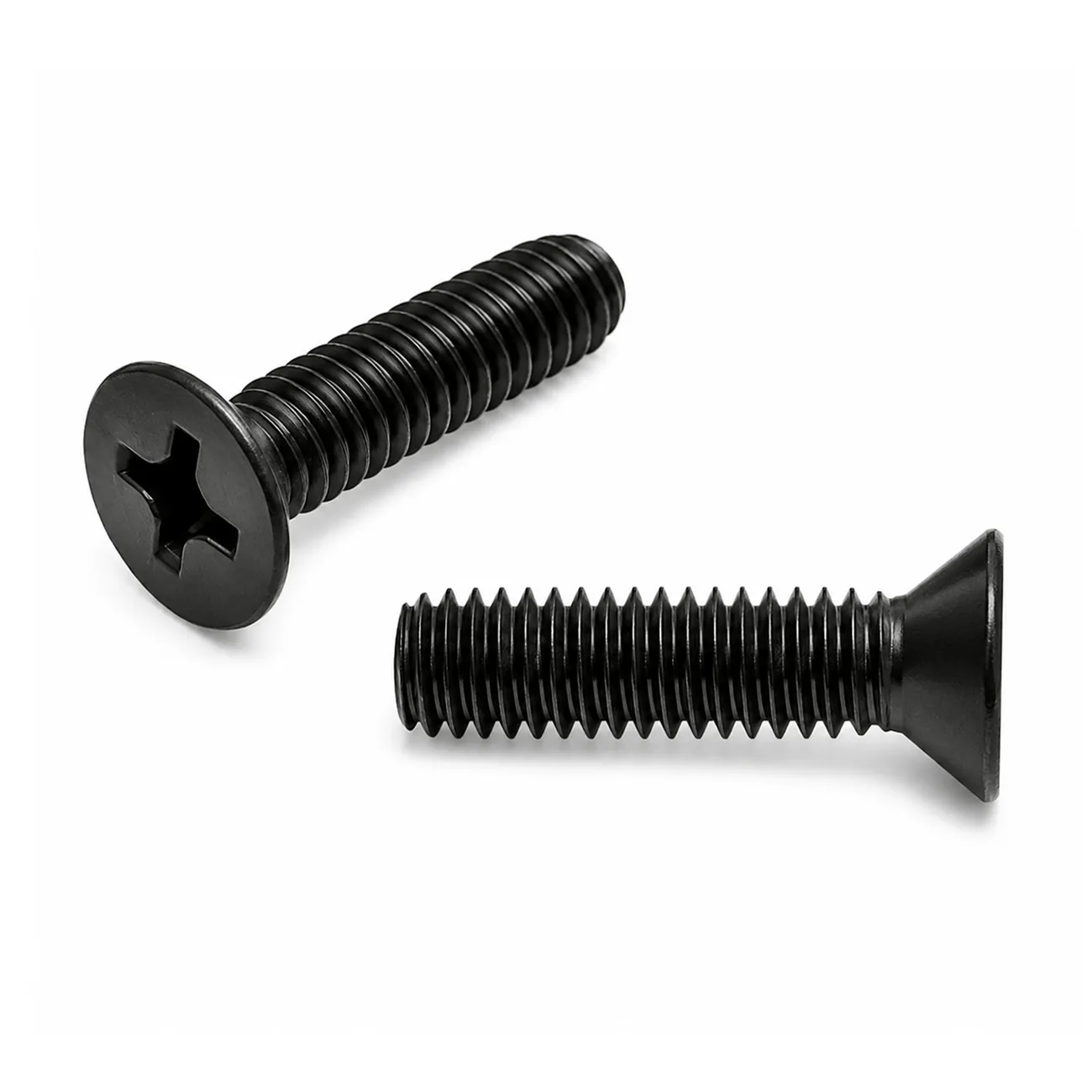 MACHINE SCREW | Black Brass, Countersunk, Flat Head, 1" x 8-32, 100Deg (MS24693BB54)