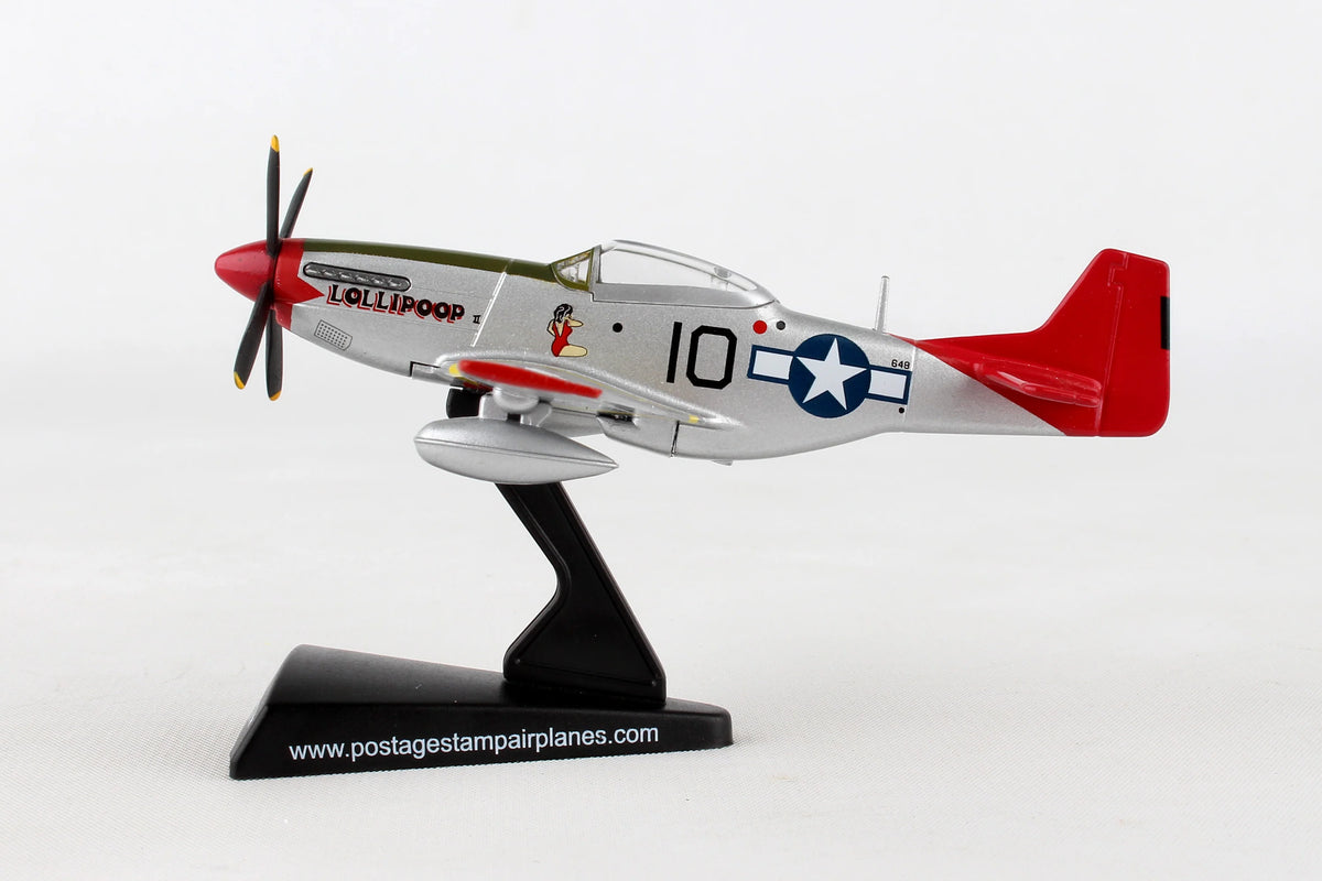 Postage Stamp 1/100 P51 Mustang (Tuskeegee)