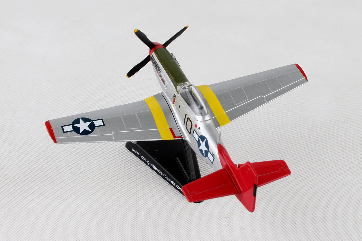 Postage Stamp 1/100 P51 Mustang (Tuskeegee)