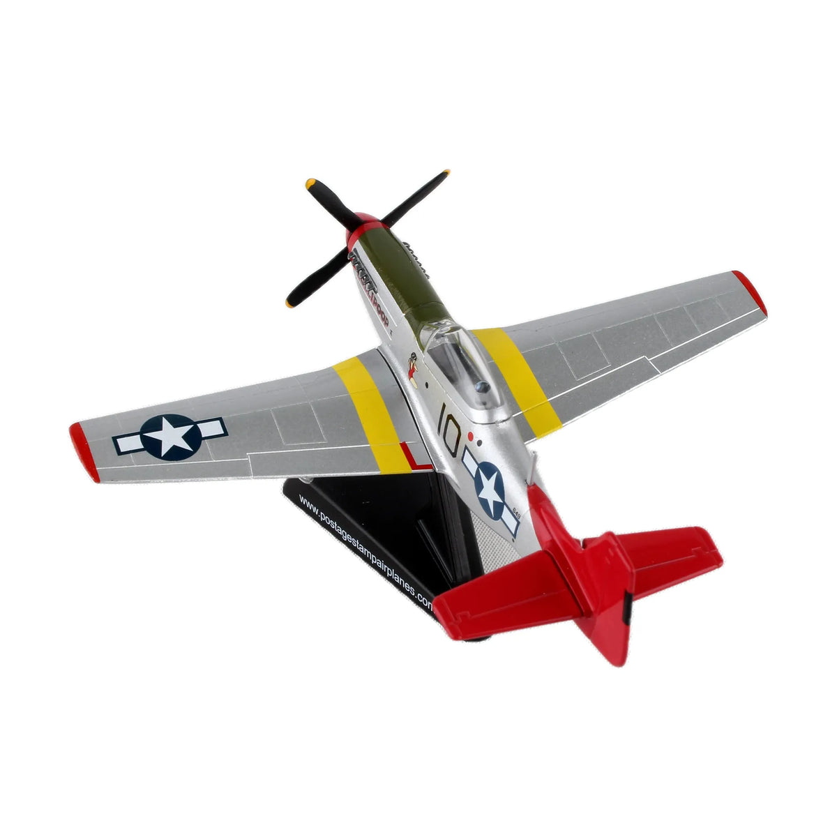 Postage Stamp 1/100 P51 Mustang (Tuskeegee)