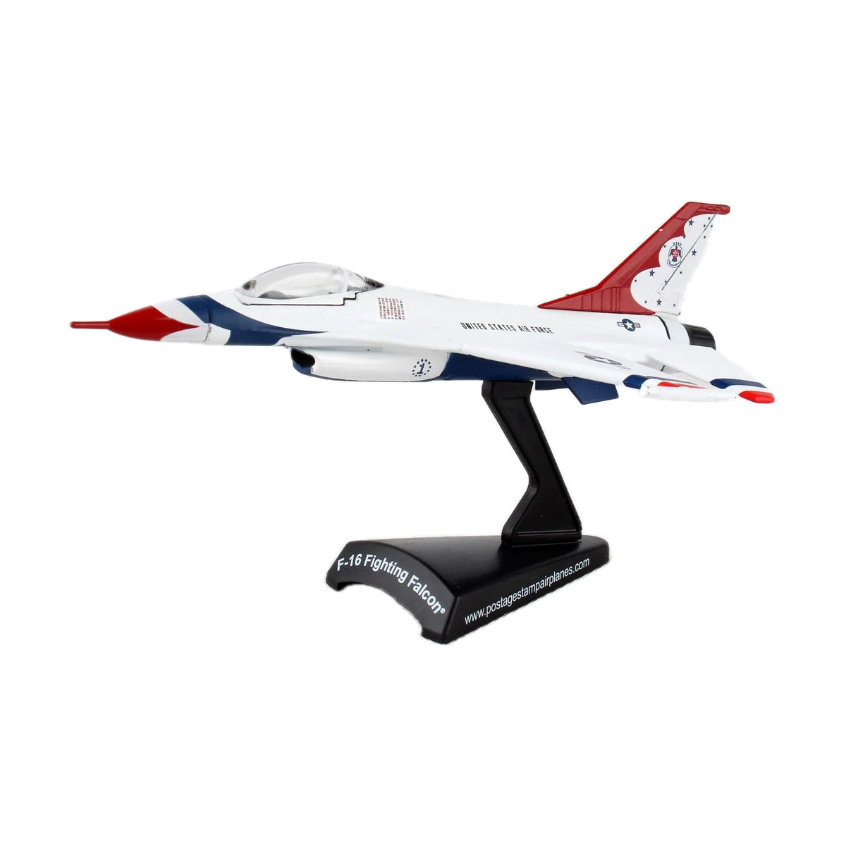 Postage Stamp 1/126 Thunderbirds F-16 Fighting Falcon image 1