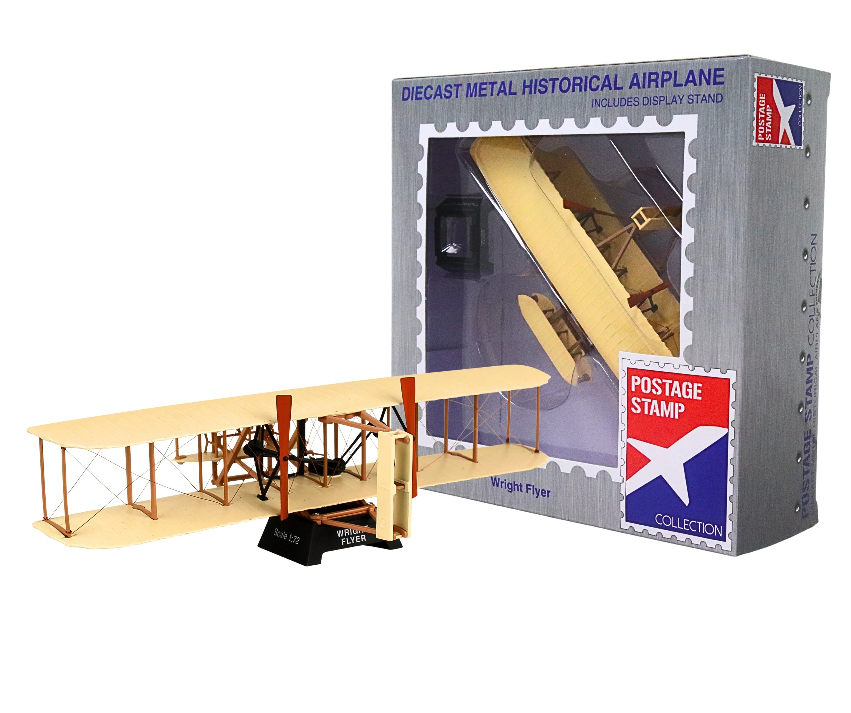 Postage Stamp 1/72 Wright Flyer Aircraft Model