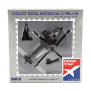 Postage Stamp 1/100 AH-64D Apache Longbow Helicopter Model