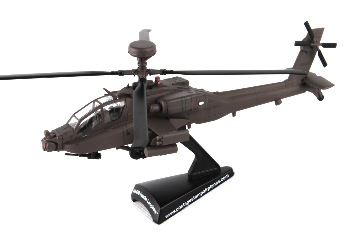 Postage Stamp 1/100 AH-64D Apache Longbow Model Helikopter