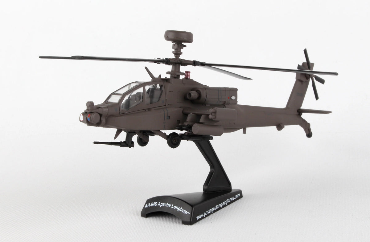 Postage Stamp 1/100 AH-64D Apache Longbow Model Helikopter