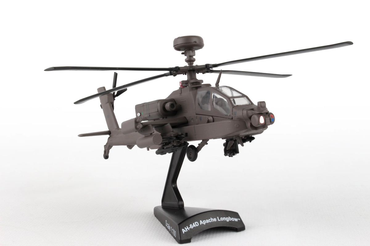 Postage Stamp 1/100 AH-64D Apache Longbow Model Helikopter