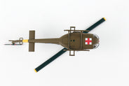 Postage Stamp 1/87 Bell UH1 Huey Medivac Model Helikopter