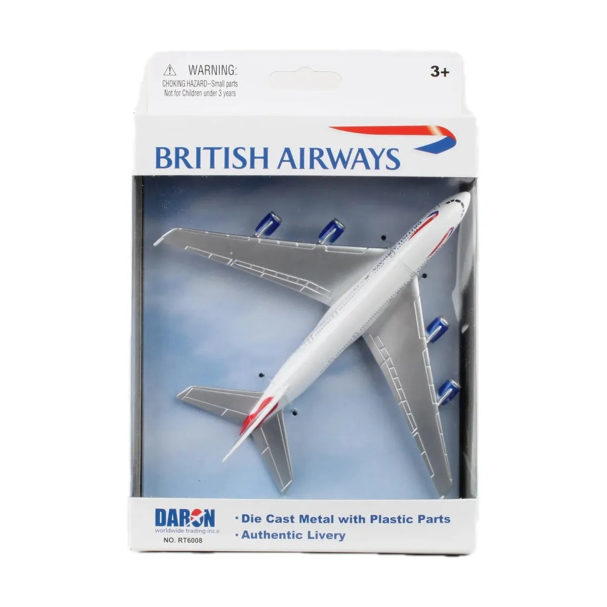 Daron British Airways A380 طائرة لعبة مصبوبة