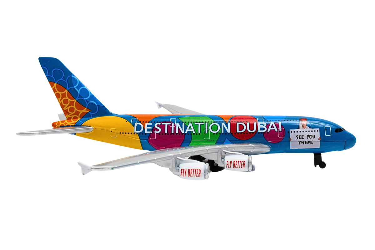Daron Emirates A380 Destination Dubai Pesawat Mainan Diecast