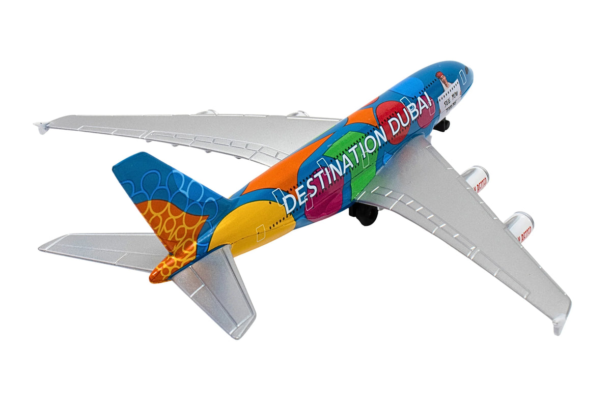 Daron Emirates A380 Destination Dubai Pesawat Mainan Diecast