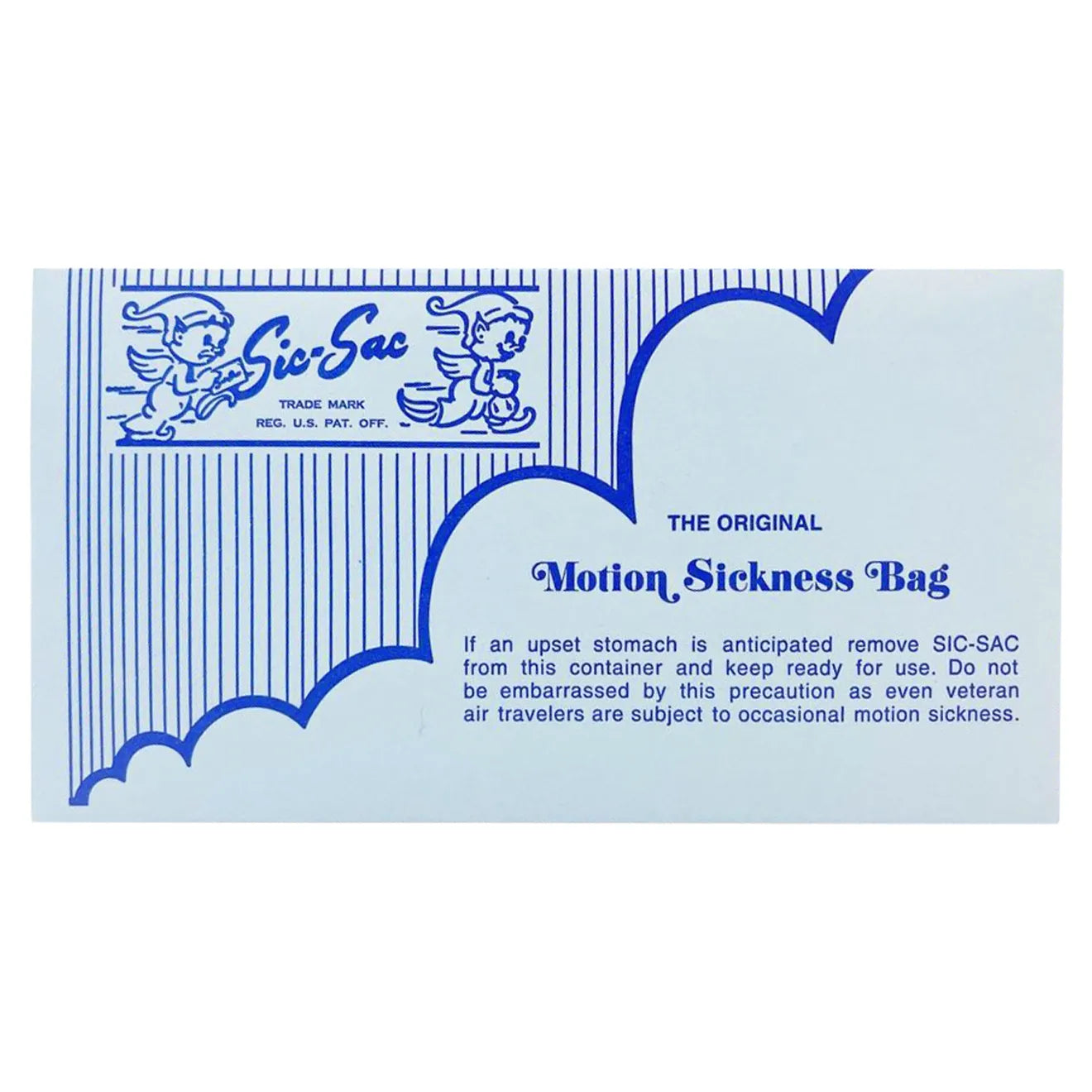 식삭 멀미 봉투 - 낱개, 10개, 50개 또는 100개입