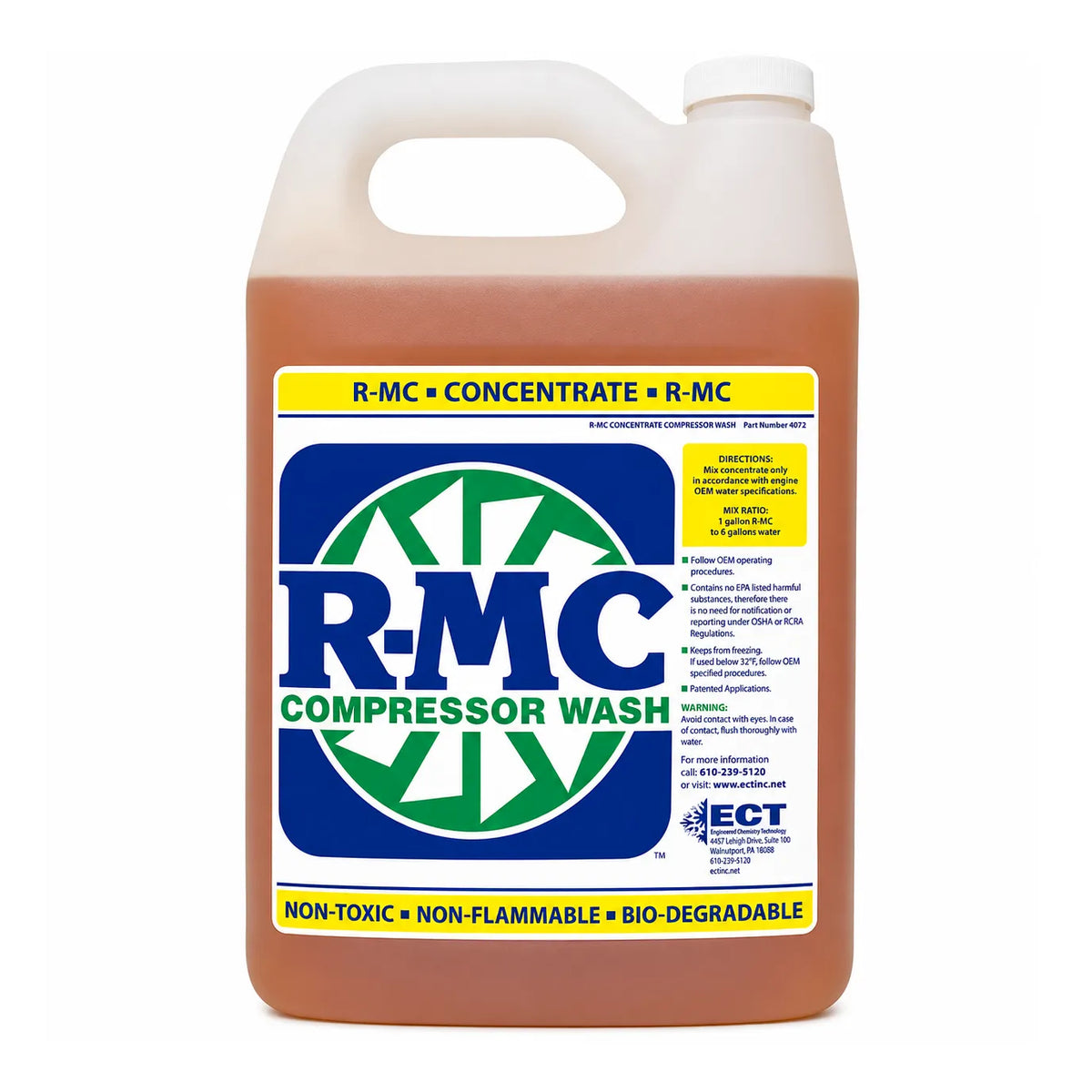 ECT R-MC Turbine Engine Compressor Wash Cleaner Concentrate 1 Gallon (3.785 L) Jug 4072-01 Mil-C-85704